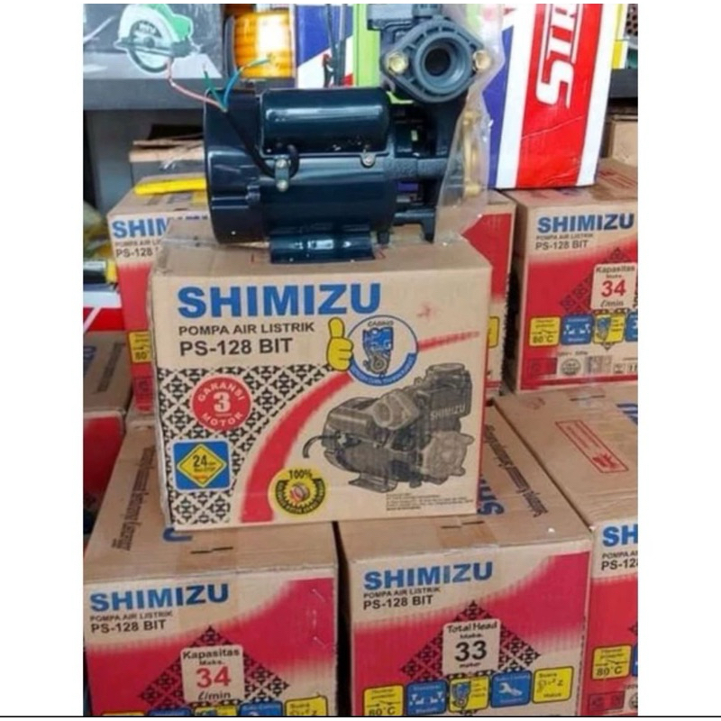 Jual Pompa Air Shimizu listrik PS 128 bit ps128 128bit ps128bit shimizu ...
