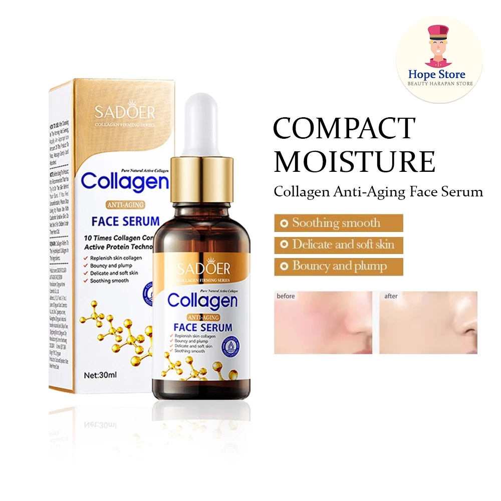 Sadoer Face Serum Collagen Serum Pemutih Penghilang Flek Hitam Anti-Kerut 30ml | AutoStock