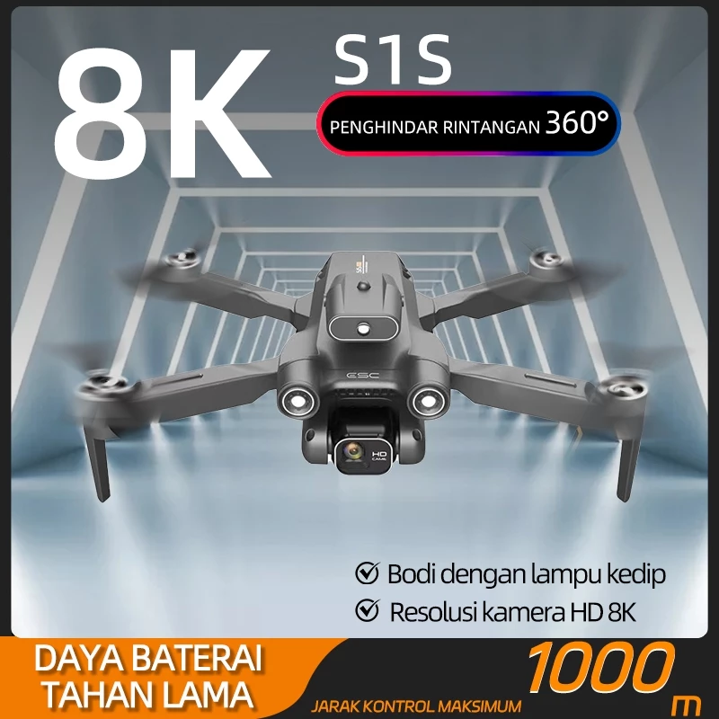 ✅✅✅s1s drone kamera jarak jauh fotografi udara profesional murah dual camera drone