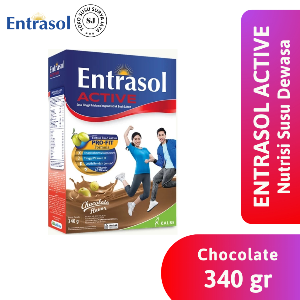 Jual Entrasol Active Chocolate 340 gr | Shopee Indonesia