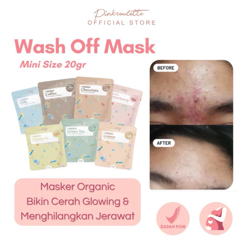 Jual BEAUTYBY.NADS | PINKROULETTE WASH OF MASK 60GR FULL SIZE MASKER ...