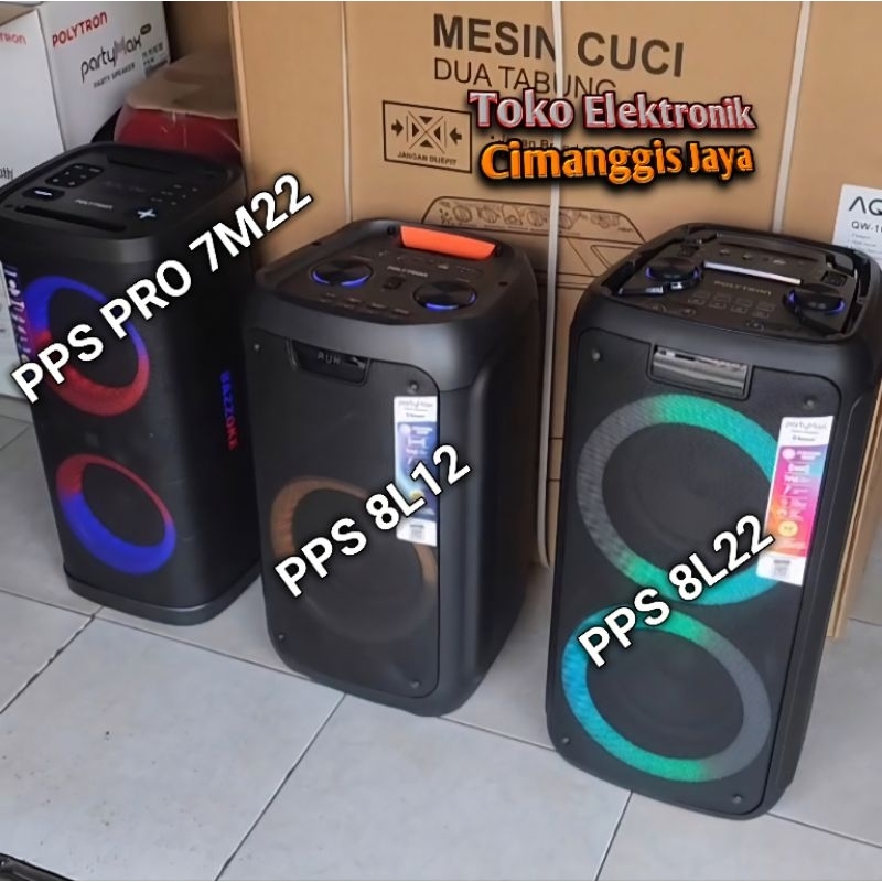 Jual speaker akrif portable party Polytron PPS 8L12 8L22 PPS PRO
