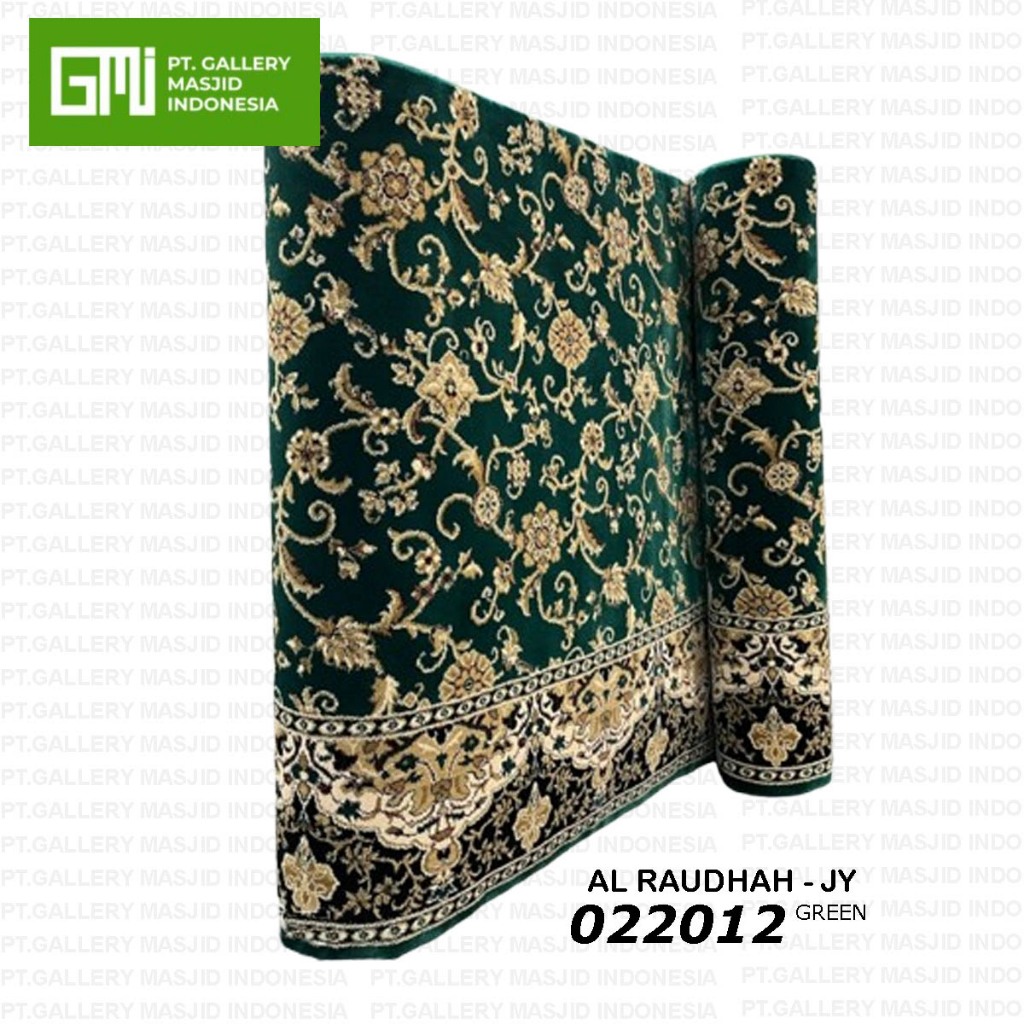 Jual PT. GMI - Karpet Masjid Tebal Empuk AL RAUDHAH Motif Warna Hijau ...