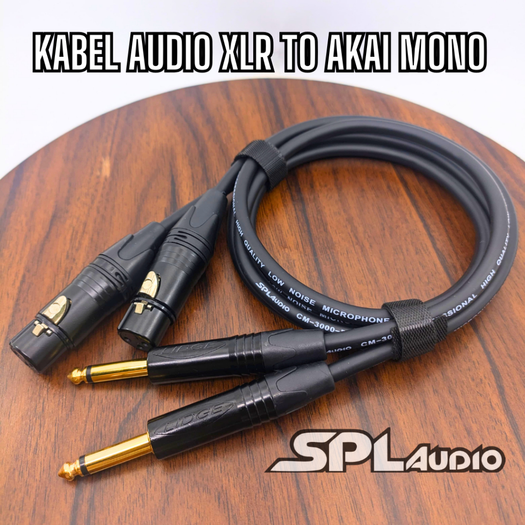 Jual Kabel Audio Jack 2 XLR Female To 2 Akai Mono Kabel SPLAudio Warna ...