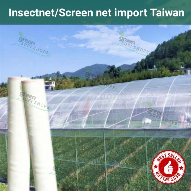 Jual Insectnet/screen net mesh 50 import ukuran 2x100 meter/kualitas ...