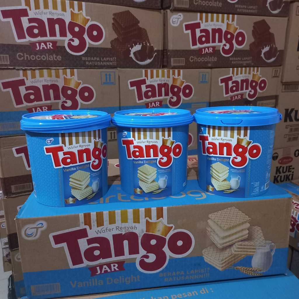 Jual tango dan waffle jar 240 gram 1 dus isi 6 toples | Shopee Indonesia