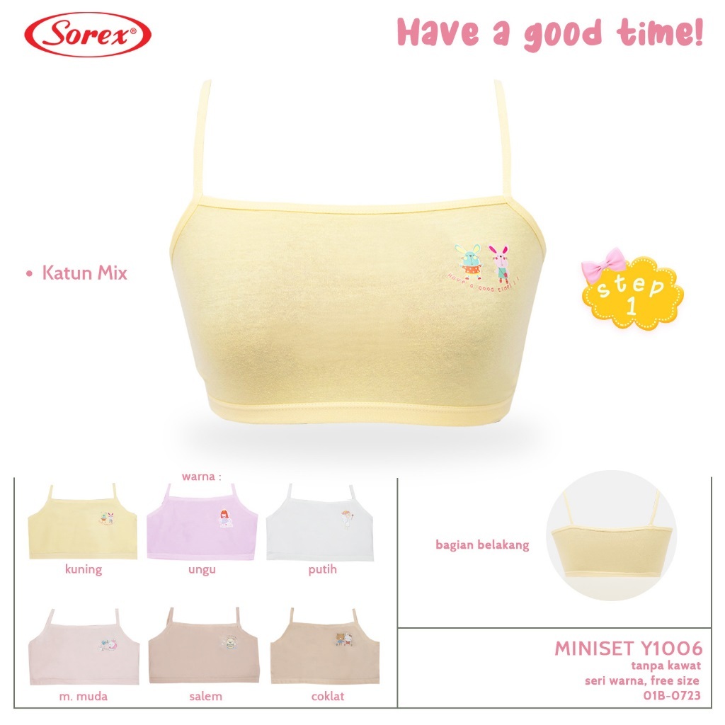 Jual Miniset Katun Anak Perempuan Remaja ABG Pelajar Step 1 Sorex YOUNG ...