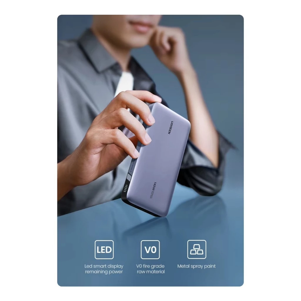 UGREEN Power Bank 10.000mAh-25.000mAh PD Fast Charging 20W 145W 200W