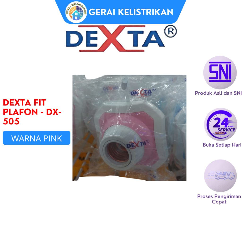 Jual DEXTA FITT PLAFON DX-505 - WARNA PINK | Shopee Indonesia
