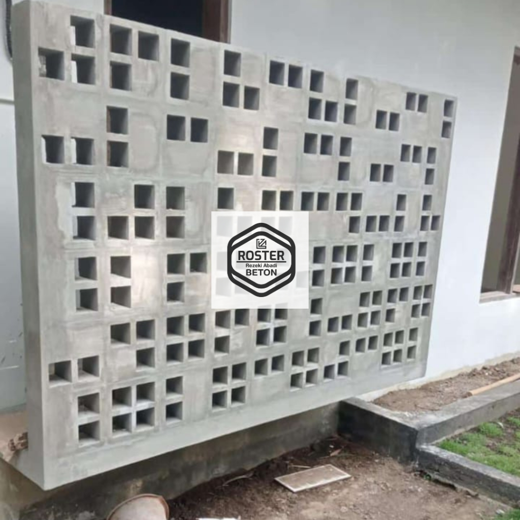Jual Roster Beton Minimalis Modern, Roster Beton Kombinasi Dadu Mix ...