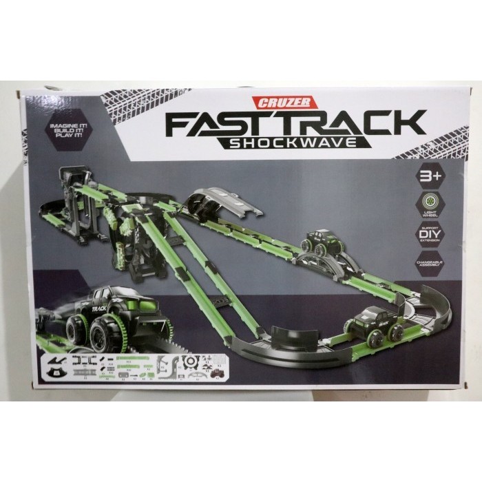 Jual Mainan Cruzer Fast Track Shockwave Mobil Track Original | Shopee ...
