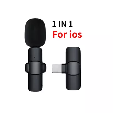 LUXIAN LENTIVEN Wireless Mikrofon Dengan Clip On Wireless Microphone Mikrofon Portable