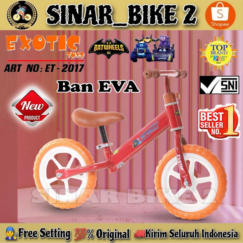 Jual Balance Bike EXOTIC ET 2011// EXOTIC ET 2017 // Aviator 7901 ...