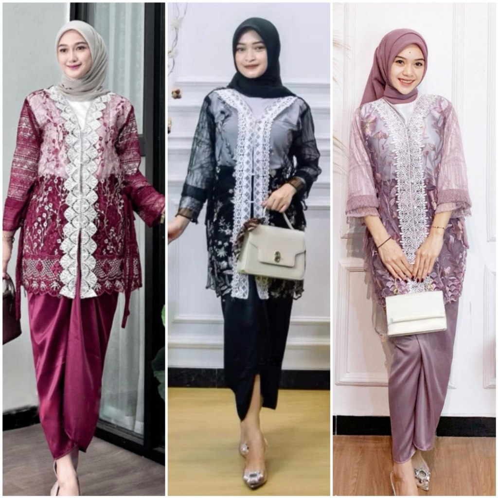 Jual One Set Wanita Tulle Gardenia Renda Full Chantily Halus Setelan ...