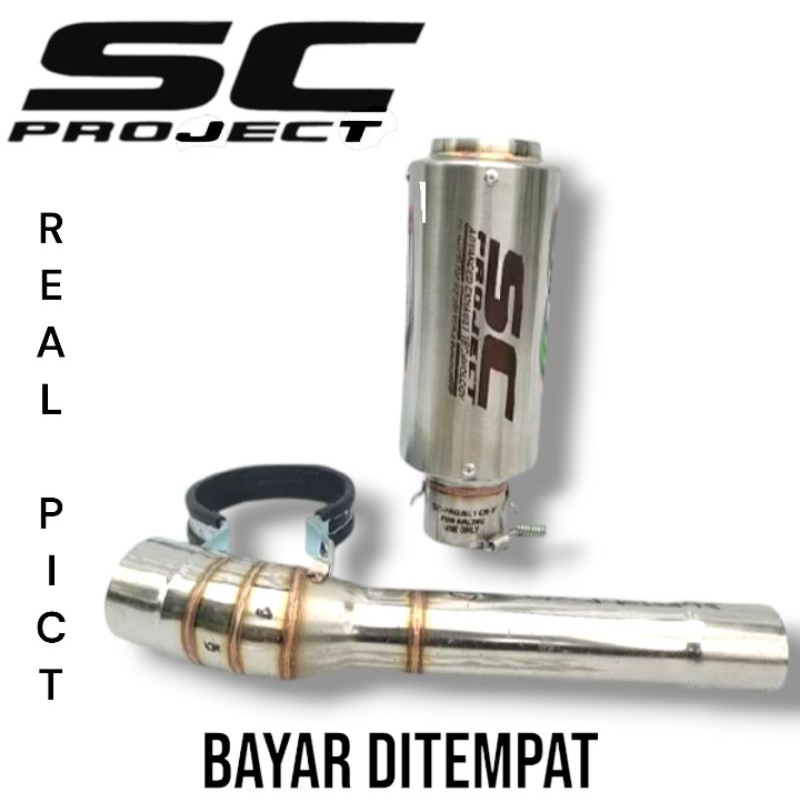 Jual Knalpot Racing Sc Project Slip On Suara Bass Gahar Shopee Indonesia