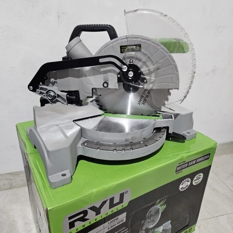 Jual RYU MITER SAW RMS255 - MITER SAW 10 INCH - MESIN POTONG ALUMINIUM ...