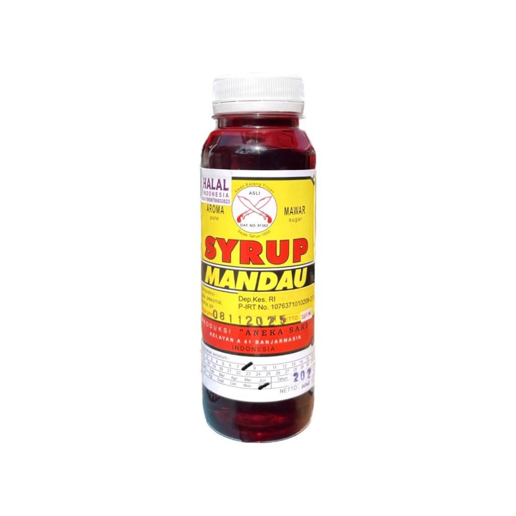 Jual Sirup Syrup Mandau Mawar (3 Ukuran) | Shopee Indonesia