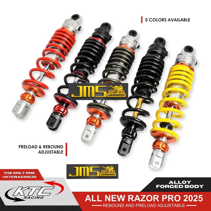 Jual shock ktc racing new razor pro klik rebound 300/325 Mio Mio m3 ...