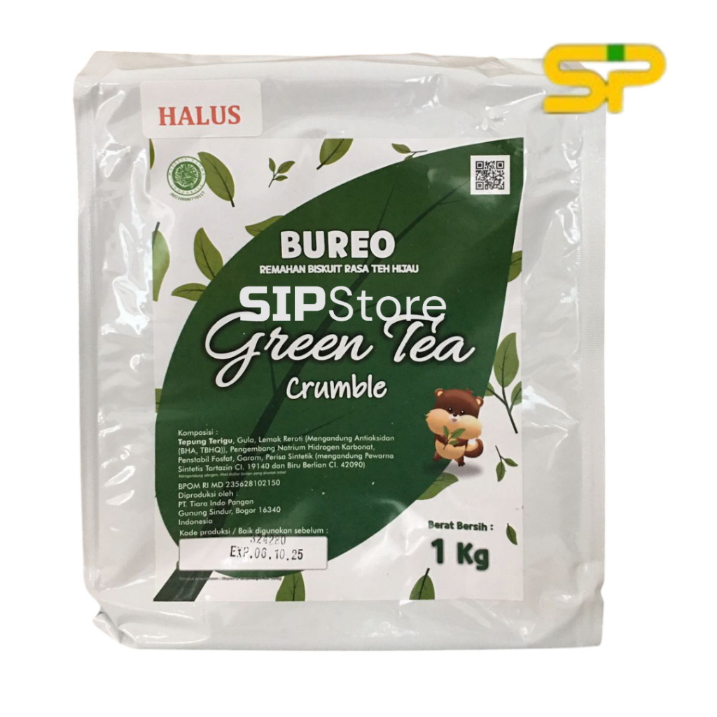 Jual BUREO GREEN TEA Crumble 1kg / Bureo Bubuk Crumble Green Tea 1kg ...