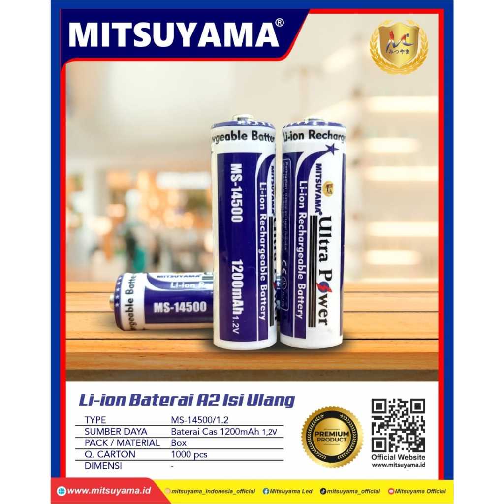 Jual Baterai cas (1 PC) AA 1.2V MS-14500 Rechargeable Battery 1200 MAH ...