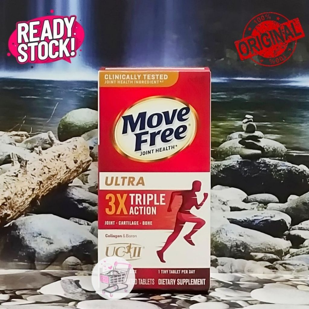 Jual (100% ORIGINAL) MOVE FREE - Ultra 3x Tripple Action (75 Tablets ...