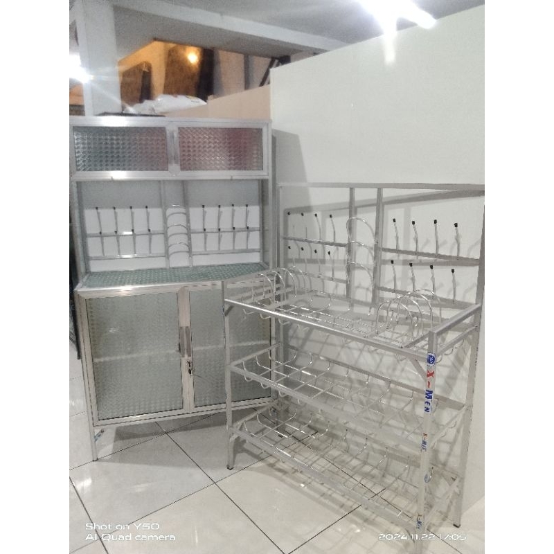 Jual Rak Piring Aluminium Standart/Rak Piring Gundul 100 | Shopee Indonesia