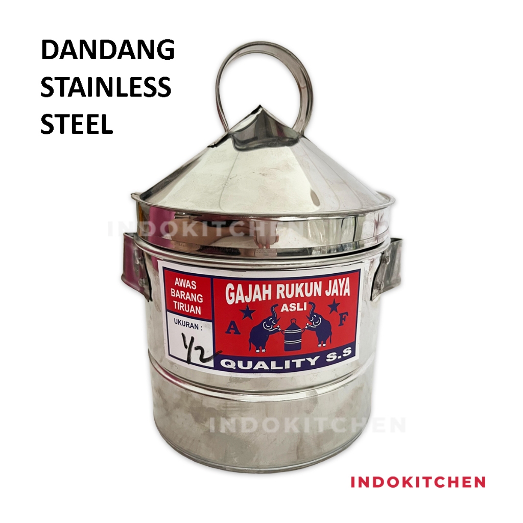 Jual Dandang Stainless Steel Cap Gajah Rukun Jaya Dandang Stainless ...