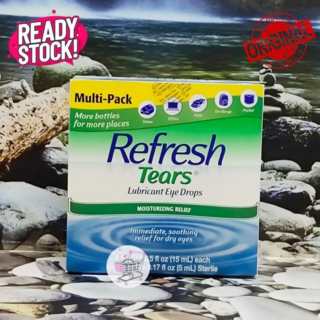 Jual REFRESH - Tears Lubricant Eye Drops (box 4 bottles 15ml & 1 ...