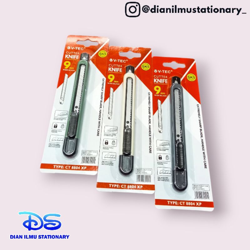Jual cutter knife V-Tec 8804 | Shopee Indonesia
