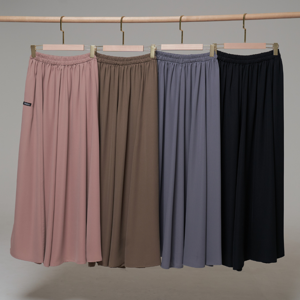 Jual Giets - Rok Panjang Syari Simple - Luna Basic Skirt | Shopee Indonesia