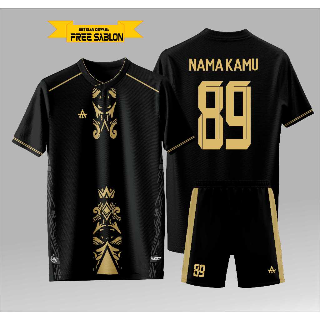 Jual Gratis tambah sablon/Setelan Jersey Kaos futsal/badminton