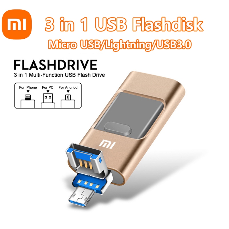 Jual 3-in-1 Flash disk IOS Flashdisk OTG 1TB Flash Untuk iPhone/Android ...