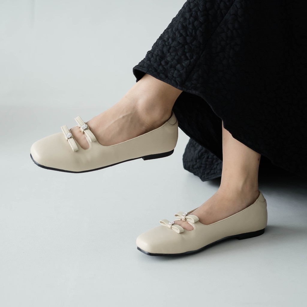 Jual Dianable Lily Beige Flatshoes Sepatu Wanita Shopee Indonesia