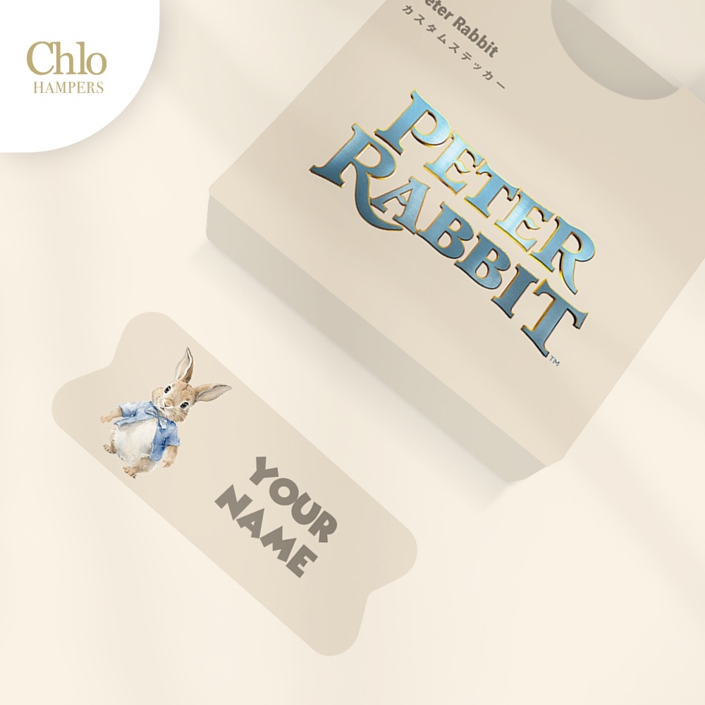 Jual Stiker Nama Custom Waterproof Peter Rabbit | Shopee Indonesia
