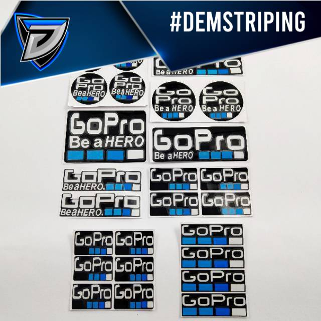 Jual STIKER CUTTING STICKER GO PRO GOPRO BE A HERO KUALITAS TER BAIK ...