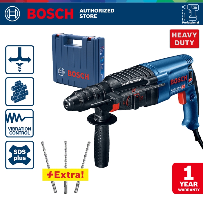 Jual Bosch Rotary Hammer / Bor Beton Listrik 800Watt 26mm GBH 2-26 DRE ...
