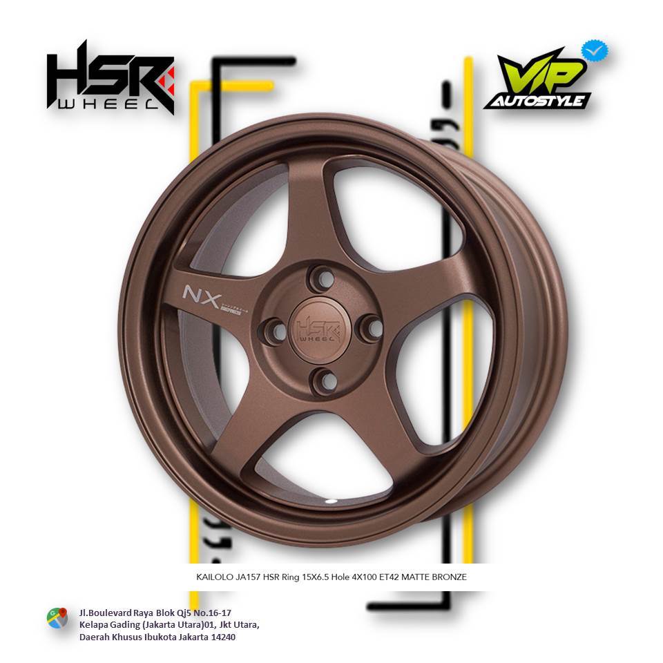 Jual HSR KAILOLO R15 - Velg Mobil Air Ev, Brio, Calya, Sigra, Freed ...