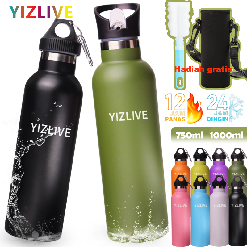 Jual YIZLIVE botol minum 750ml/1000ml 304 tumbler stainless tumbler ...