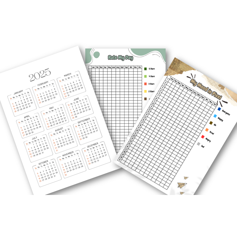 Jual Bullet Journal | Jurnal Tahunan | Yearly Journal | Pixel Journal ...