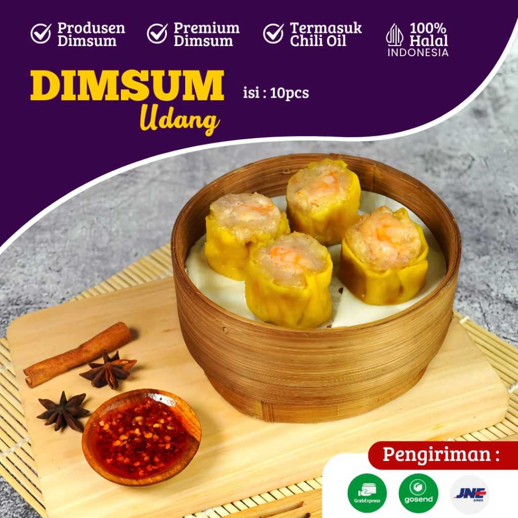 Jual dimsam siomay ayam dim sum toping udang isi 10pc | Shopee Indonesia