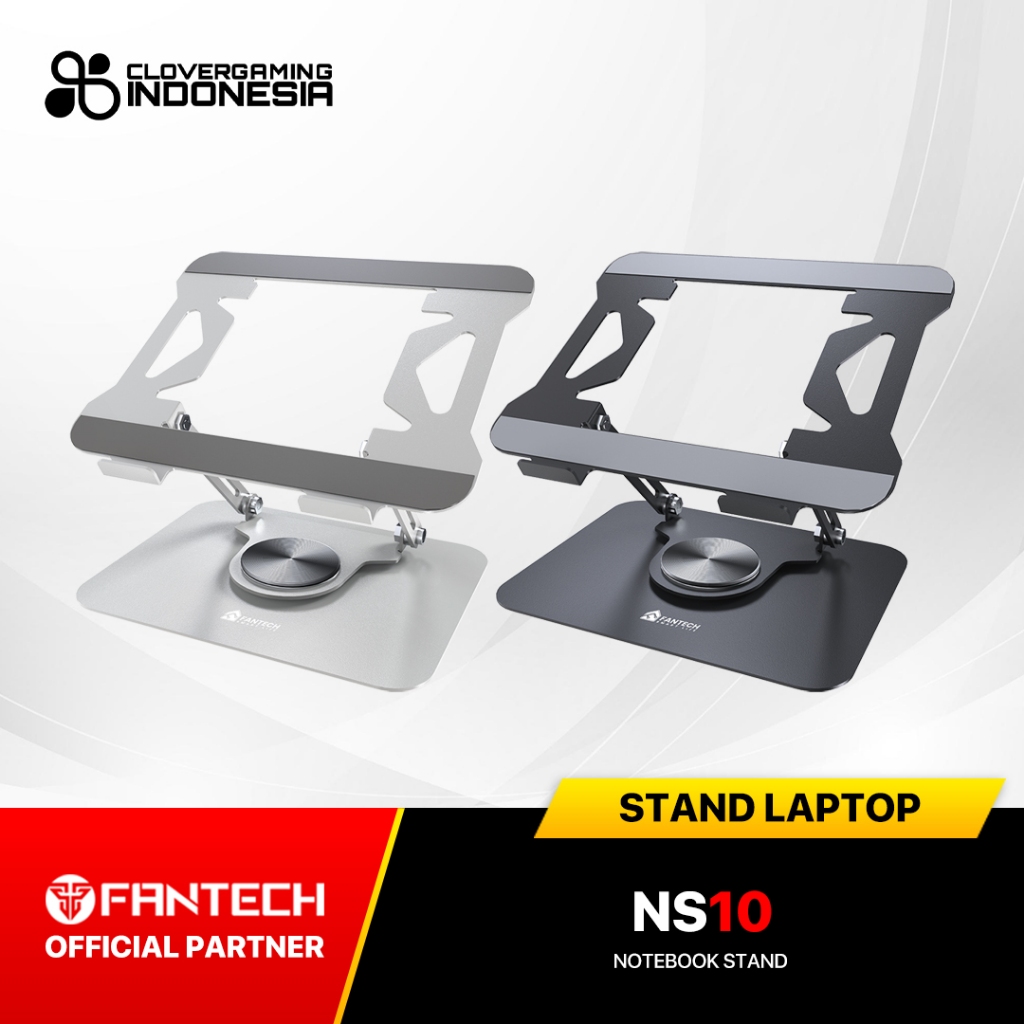Jual NEW PORODUK FANTECH NS10 NS-10 LAPTOP STAND FOLDABLE 17 INCH 360 ...