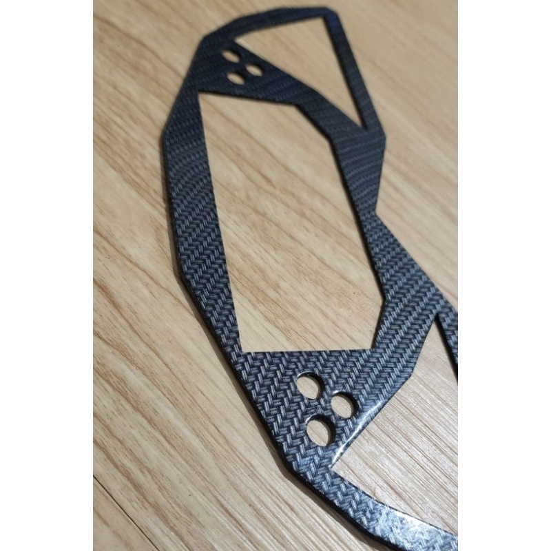 Jual garnish speedometer cover polytron fox r motif carbon glossy ...