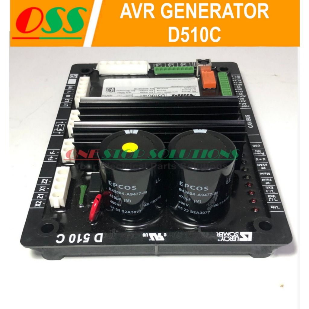 Jual AVR GENERATOR D510C GENUINE ORI ASLI LEROY SOMER DIGITAL AVR D ...
