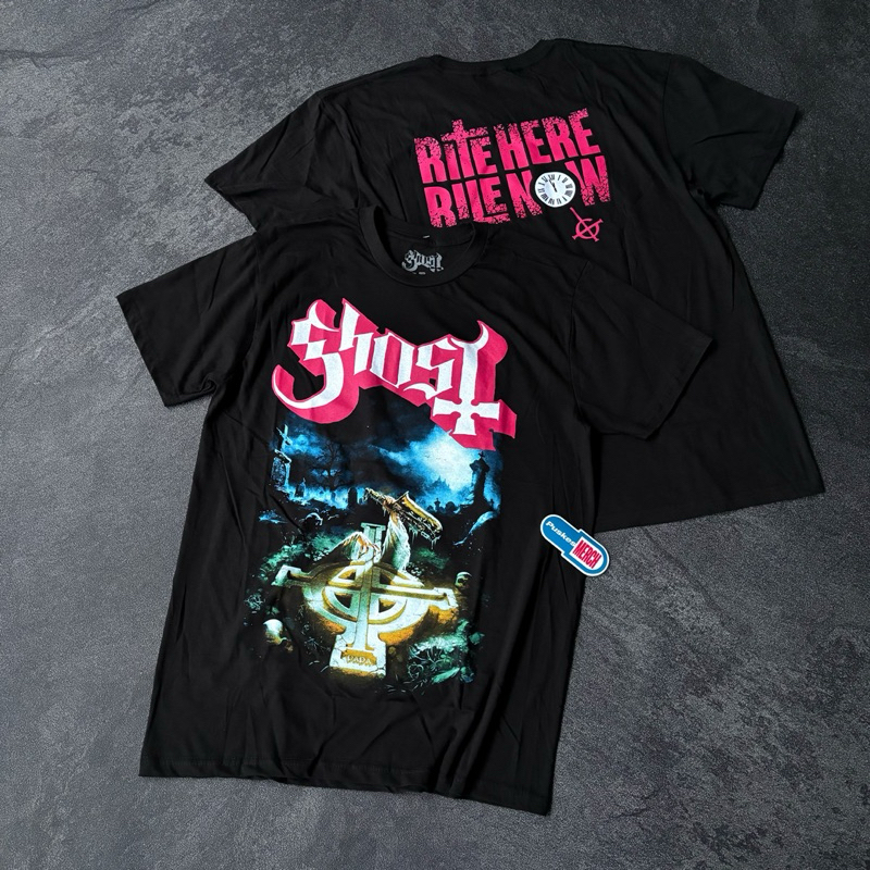 Jual KAOS BAND OFFICIAL GHOST - RITE HERE RITE NOW TWO SIDED | Shopee ...