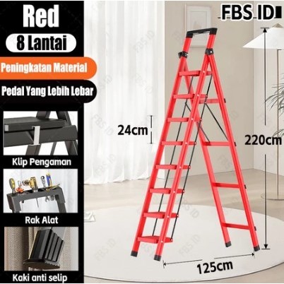 Jual ( GARANSI 12 BULAN ) TANGGA 2/3/4/5/6/7/8 STEP RUMAH LIPAT TANGGA