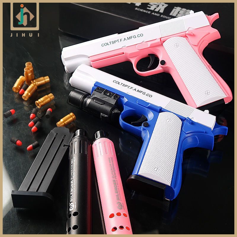 Jual JIHUI ZP5 Revolvers Toy Pistol Mainan Mainan Soft Bullet Mainan ...