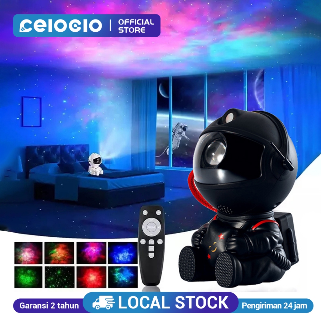 Jual CELOGLO Proyektor Galaxy Astronot Malam/Lampu Lroyeksi Spaceman ...