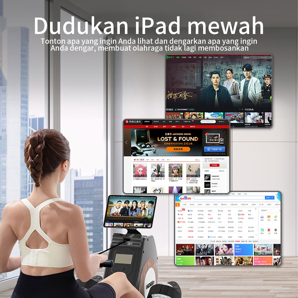 Jual OneTwoFit Rowing Machine Cardio Alat Olahraga Alat Gym Fitness ...