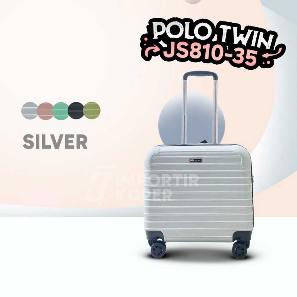 Jual Koper Pilot Polo Twin Original Cabin Size 18 Inch Suitcase Luggage Travel Ringan Shopee Indonesia