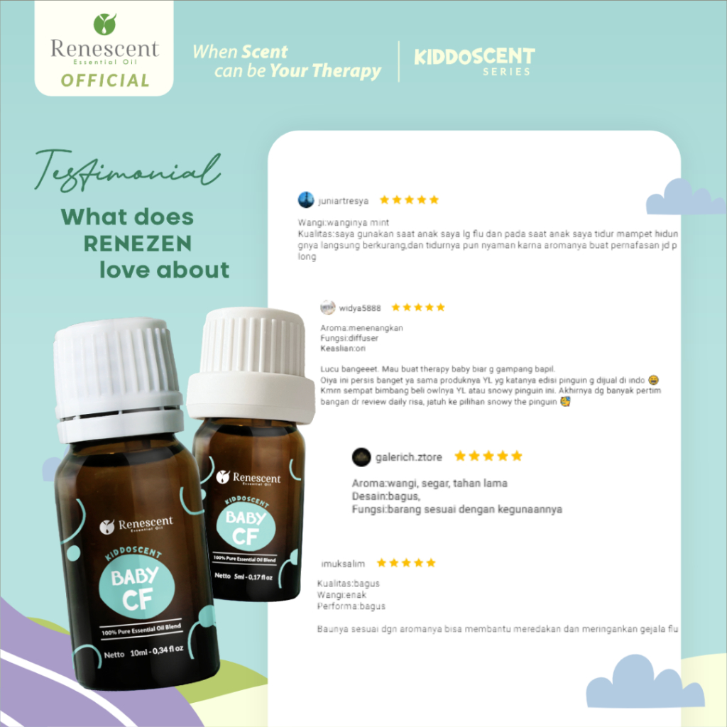 Jual Renescent Baby CF Pure Essential Oil 10ml Minyak Aromaterapi ...